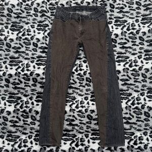 Guess Black and Brown Denim Jeans